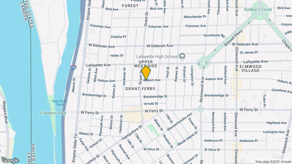 295 Auburn Ave Mapa y Detalles de la Ubicación