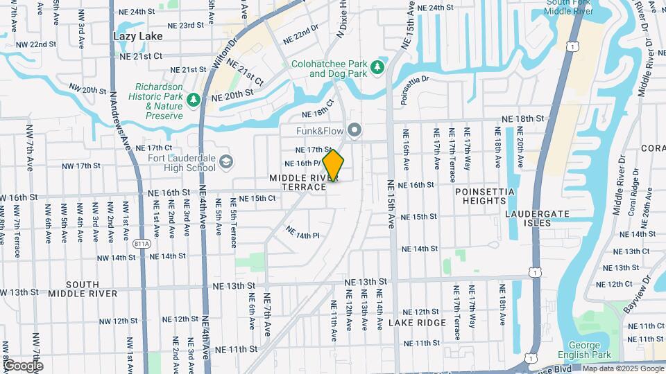 1100-1106 NE 16th Ct Map and Location Details