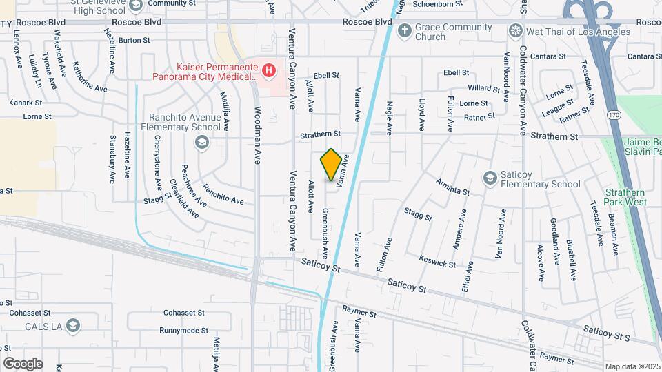 7840 Greenbush Ave Mapa y Detalles de la Ubicación