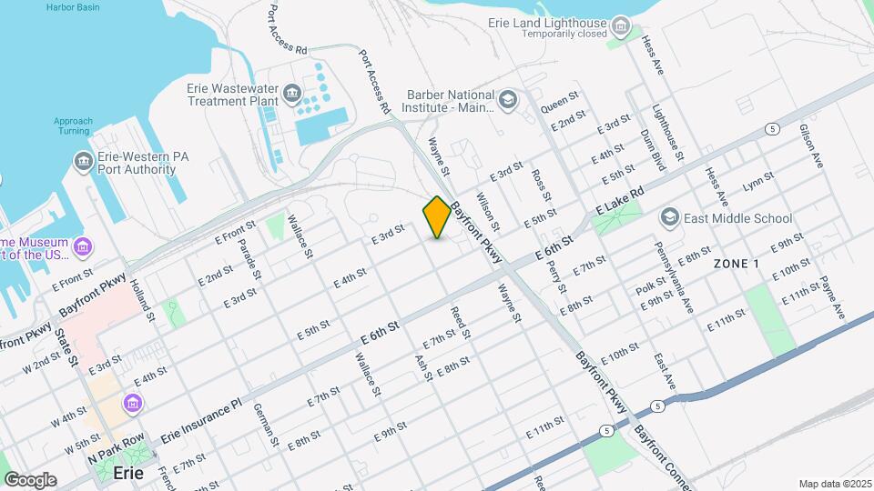 715 E 4th St, Unit 2nd flr Map and Location Details