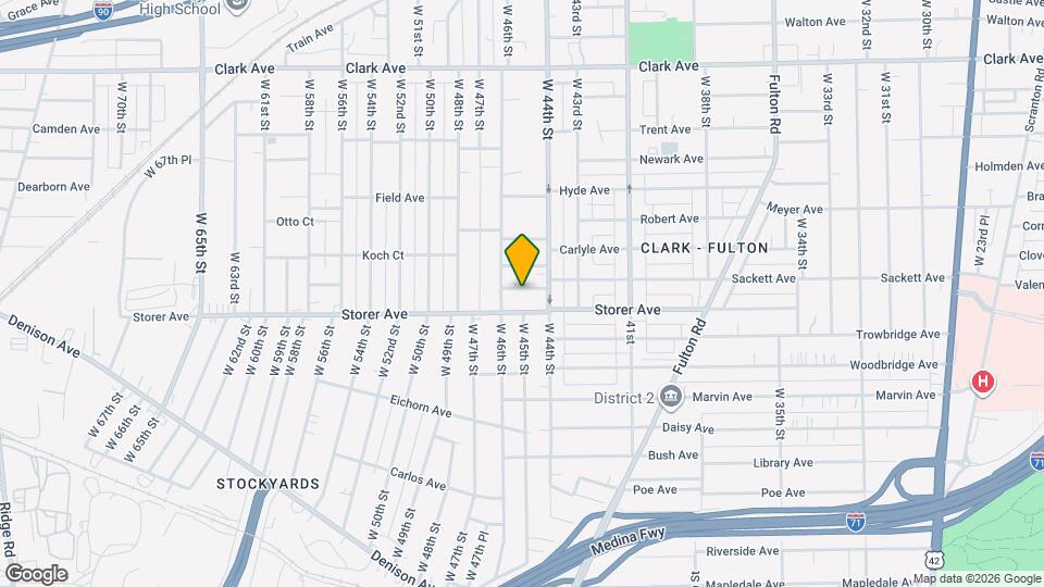 4559 Sackett Ave Map and Location Details