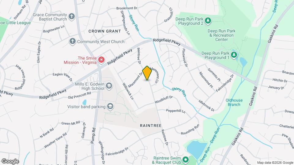2016 Raintree Dr Map and Location Details