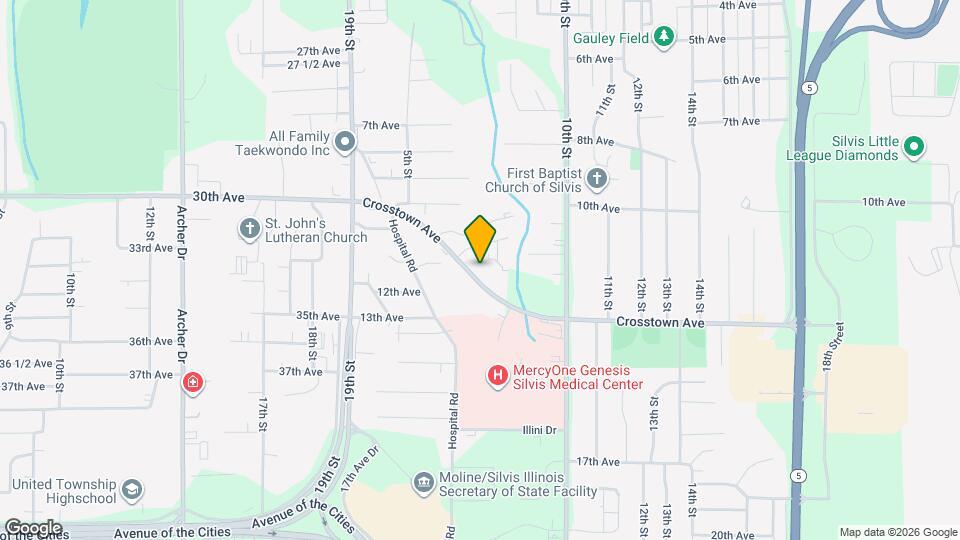 709 Crosstown Ave, Unit 101 Map and Location Details