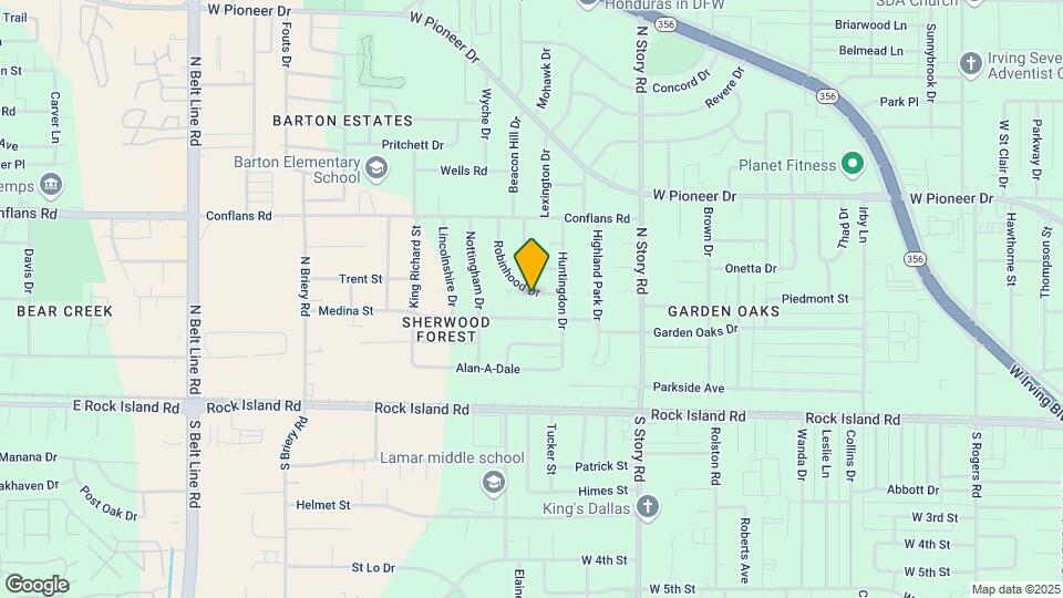 313 Robinhood Dr Map and Location Details