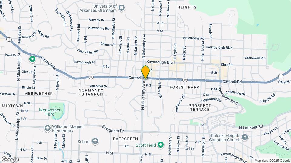 1717 N University Ave Map and Location Details