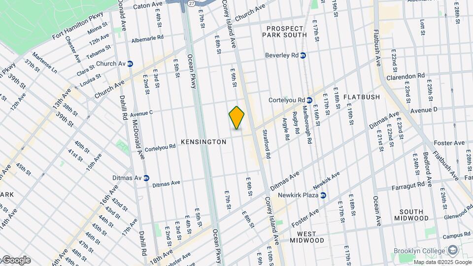 811 Cortelyou Rd Mapa y Detalles de la Ubicación
