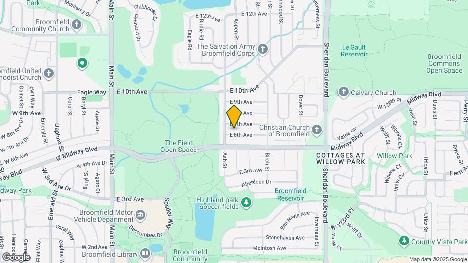 915 E 6th Ave Map and Location Details