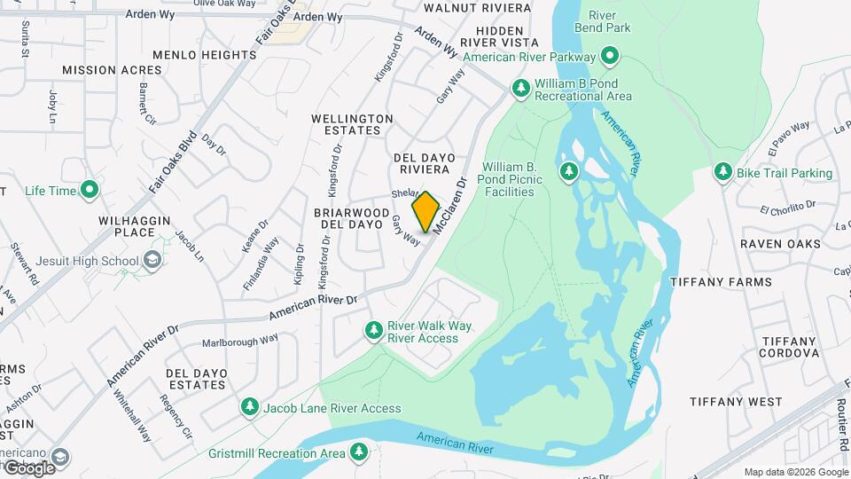 1200 Gary Way Map and Location Details