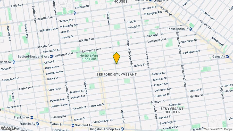 423 Throop Ave Map and Location Details