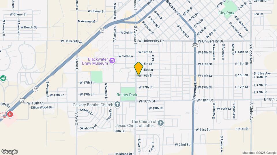 929 W 16th St Map and Location Details