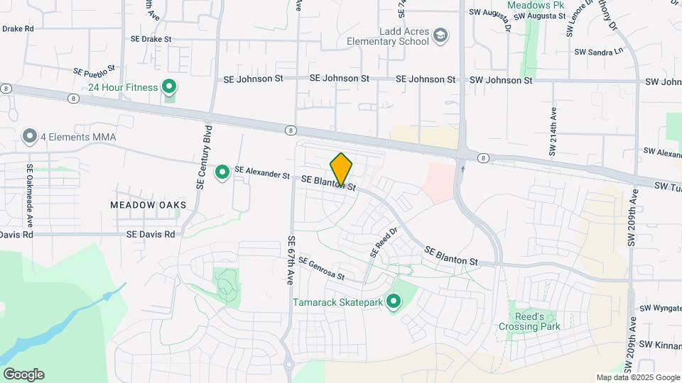 6998 SE Blanton St Map and Location Details