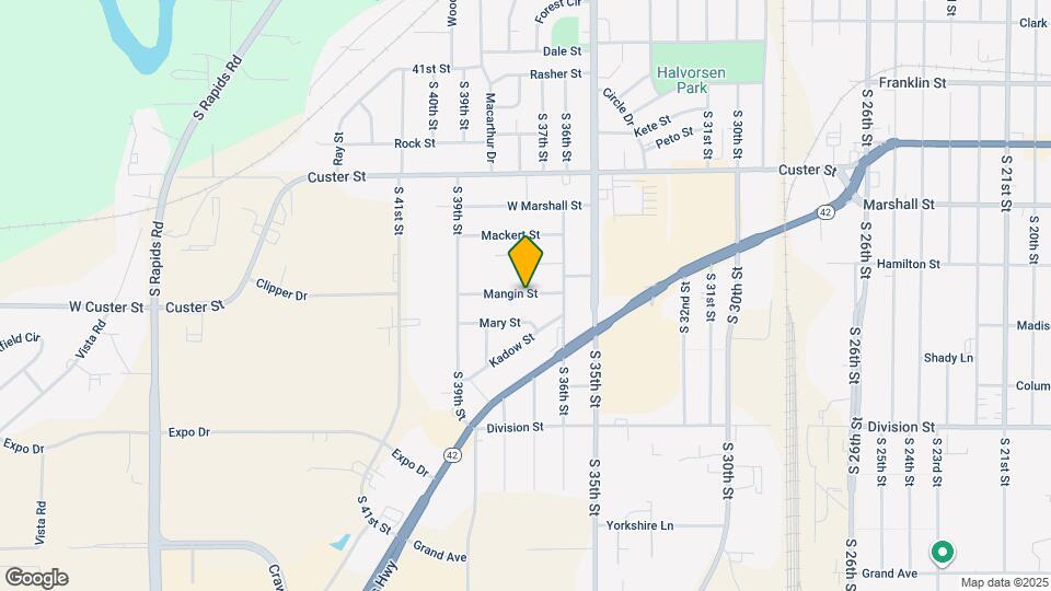 3713 Mangin St Map and Location Details