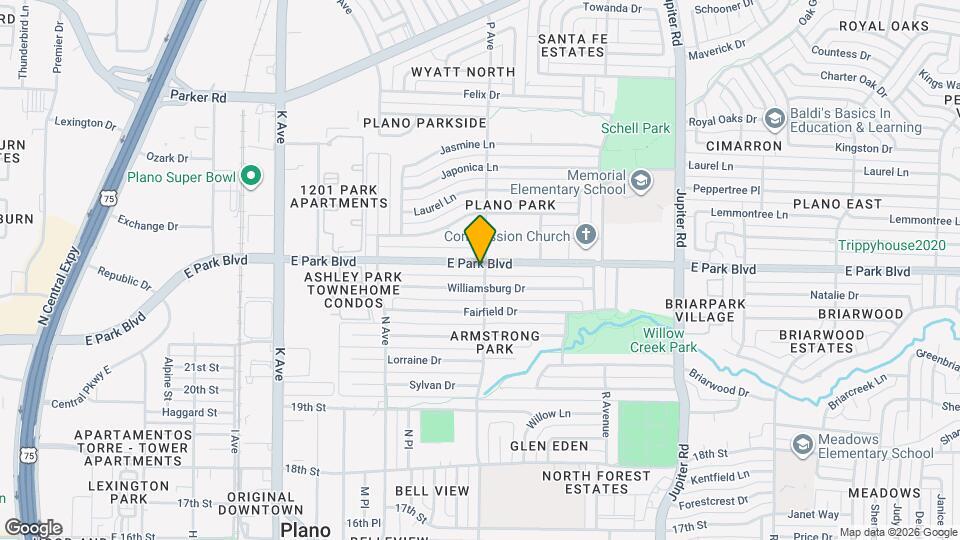 1624 E Park Blvd Mapa y Detalles de la Ubicación