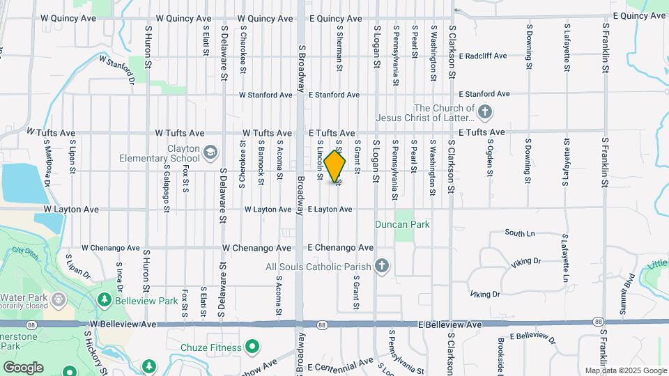 4745 S Sherman St Map and Location Details