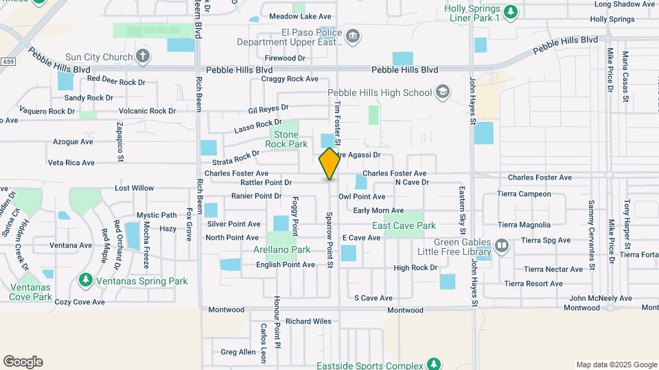 2600 Snowy Rock Pl Map and Location Details