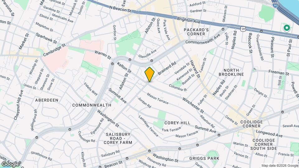 262 Kelton St Map and Location Details