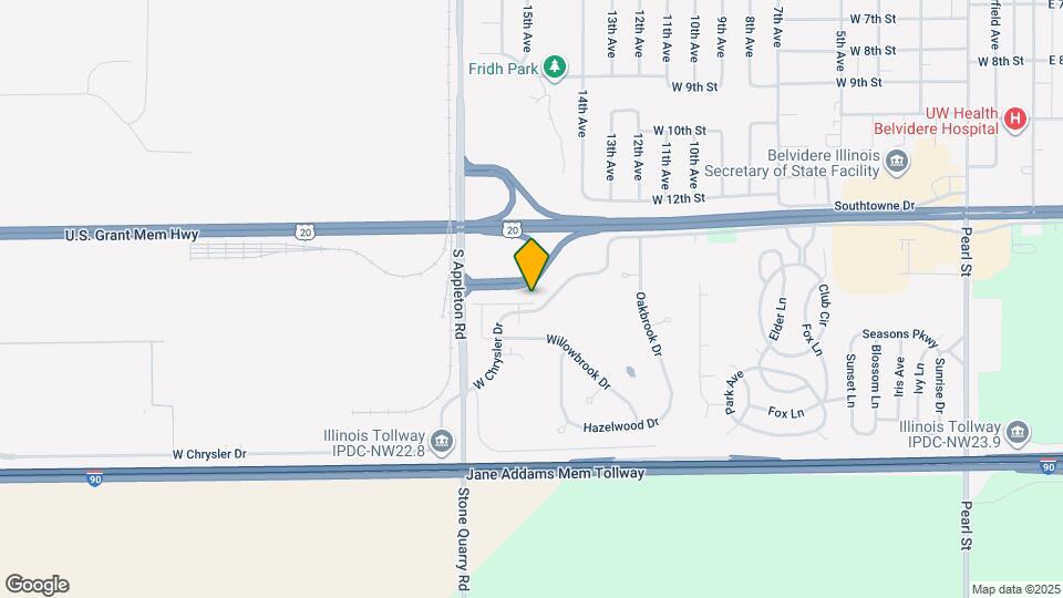 1615 W Chrysler Dr Map and Location Details