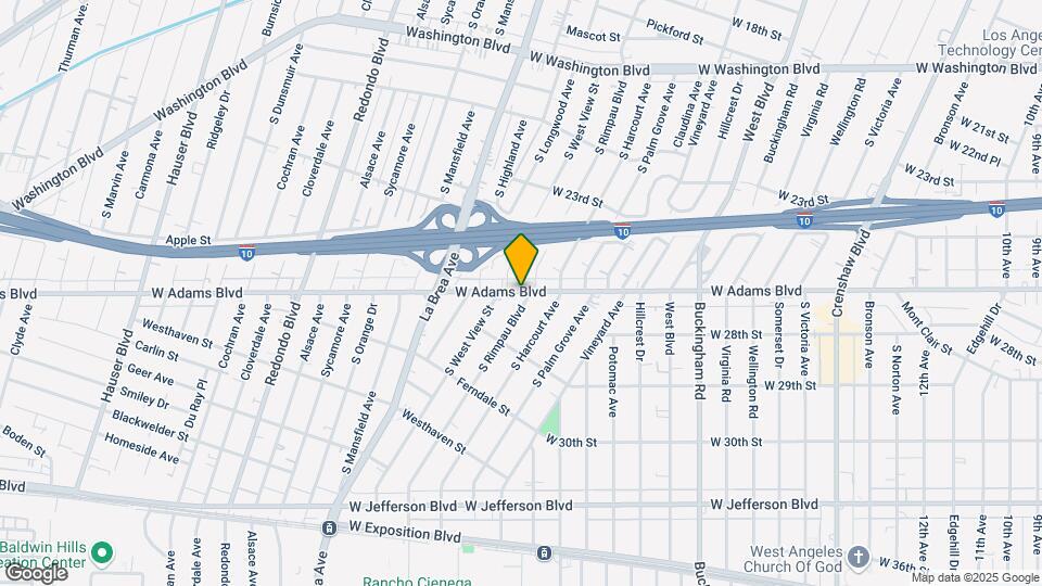 4902 W Adams Blvd Map and Location Details