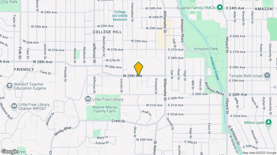 98 W 29th Ave Map and Location Details