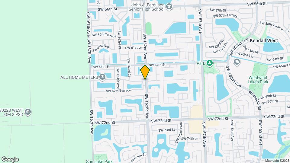 6601 SW 162nd Ct Mapa y Detalles de la Ubicación
