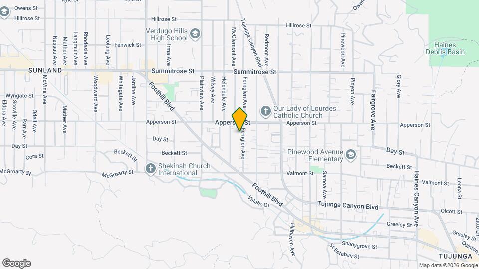 10231 Fernglen Ave Map and Location Details