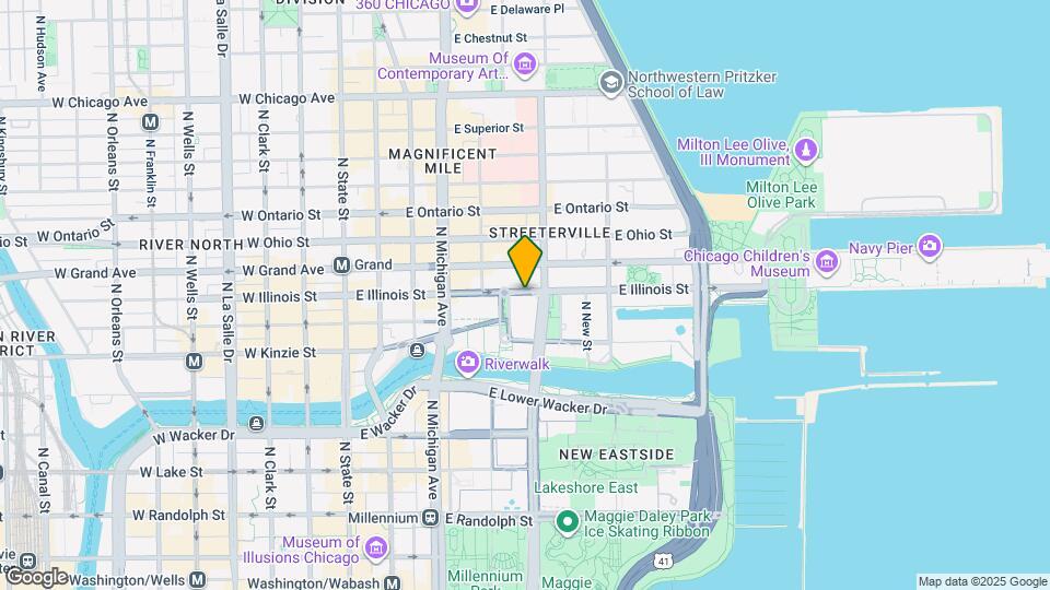 289 E Illinois St Map and Location Details