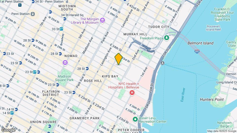 215 E 31st St Map and Location Details