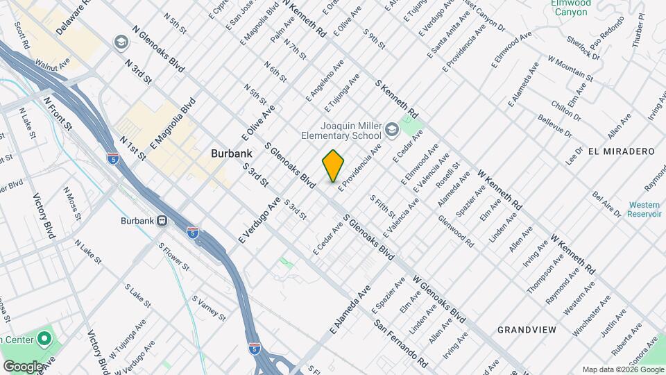 429 E Providencia Ave, Unit F Mapa y Detalles de la Ubicación