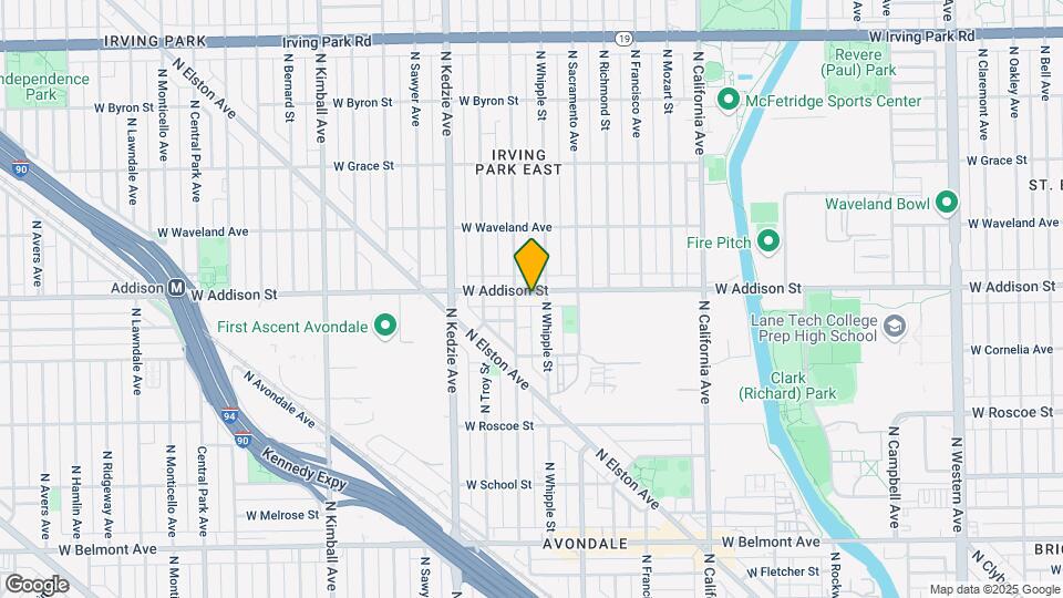3045 W Addison St Map and Location Details