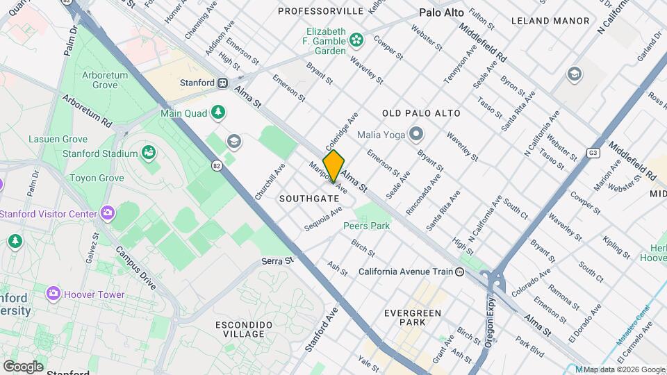1624 Mariposa Ave Mapa y Detalles de la Ubicación