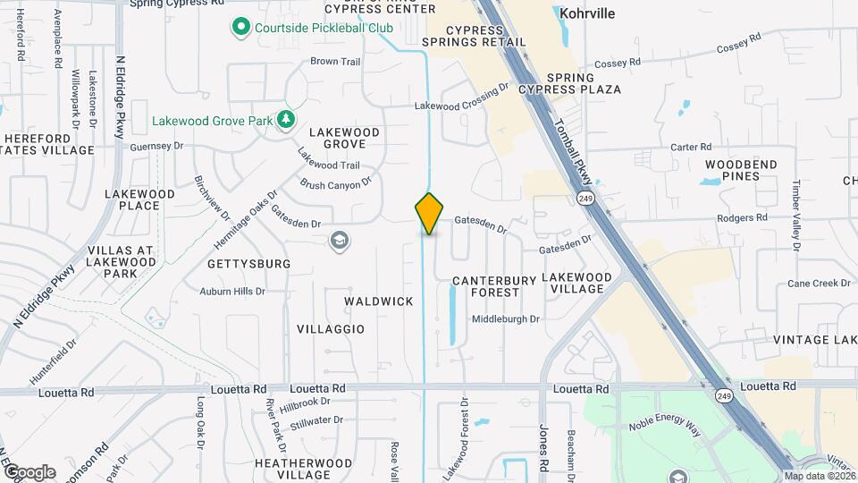 15707 Downford Dr Mapa y Detalles de la Ubicación