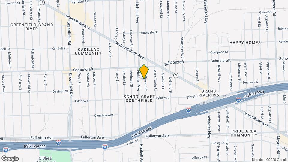 13331 Strathmoor St Map and Location Details