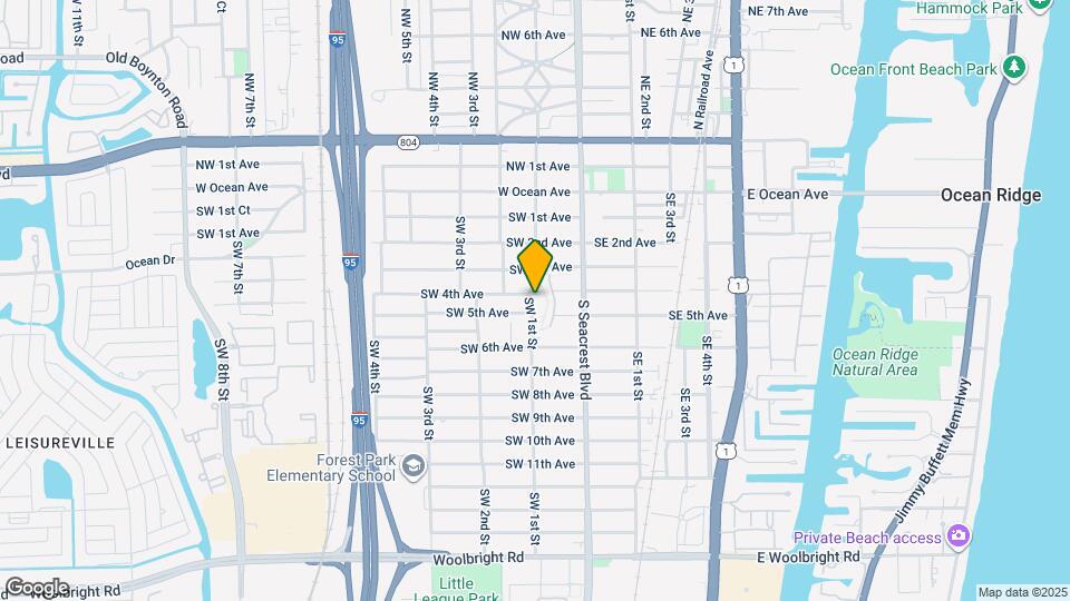 500 SW 1st St Map and Location Details