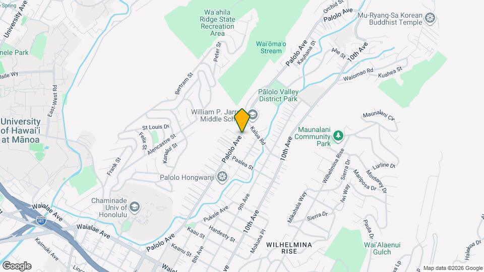 1841 Palolo Ave Map and Location Details