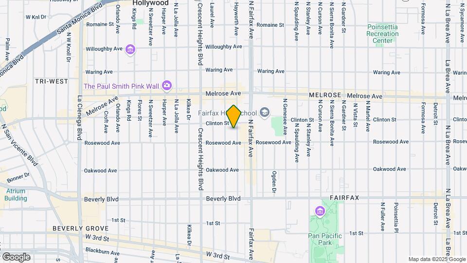 535 N Hayworth Ave Mapa y Detalles de la Ubicación