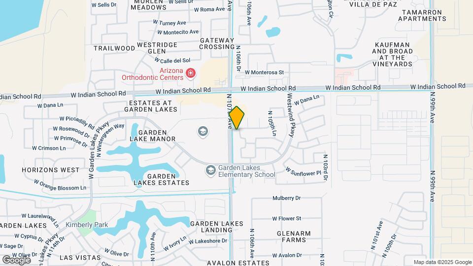 3732 N 106th Ln Map and Location Details