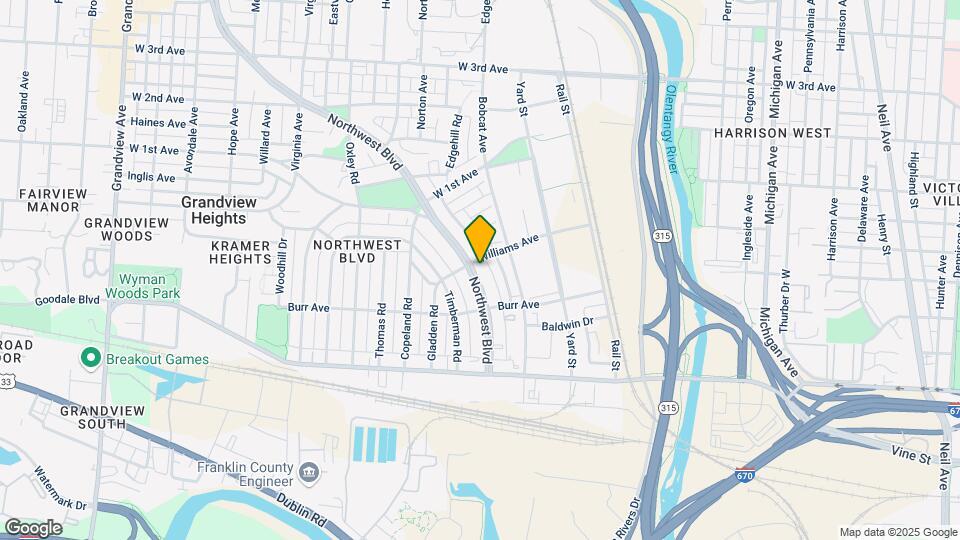 900-906 Northwest Blvd Map and Location Details