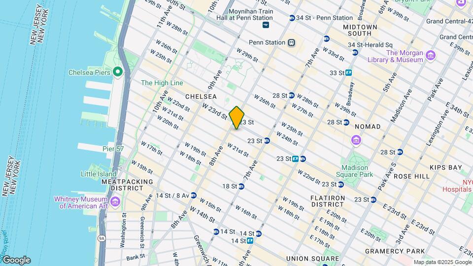 275 W 22nd St Map and Location Details
