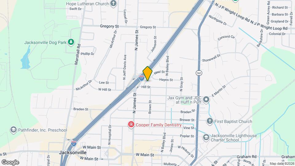 721 Neal St Map and Location Details