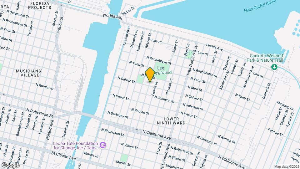 5201 N Galvez St Map and Location Details