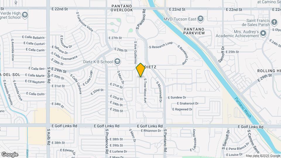 2021 S Timberline Ave Map and Location Details