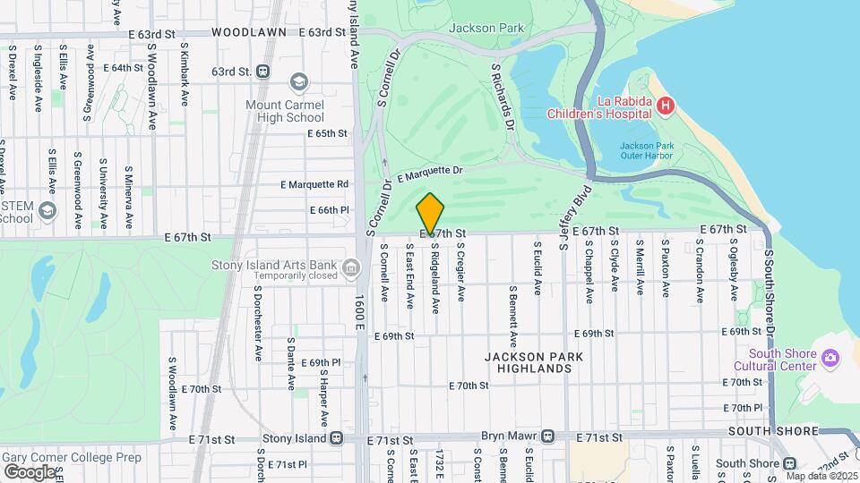 6704-6712 S Ridgeland Ave Mapa y Detalles de la Ubicación