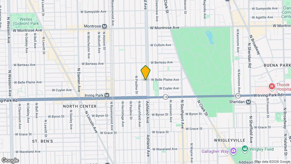 1603 W Belle Plaine Ave, Unit 1606-1 Mapa y Detalles de la Ubicación