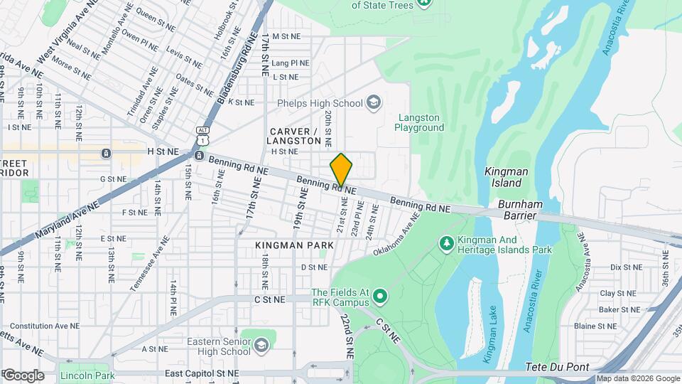 2031 Benning Rd NE Map and Location Details