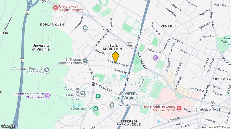 1928 Lewis Mountain Rd Map and Location Details