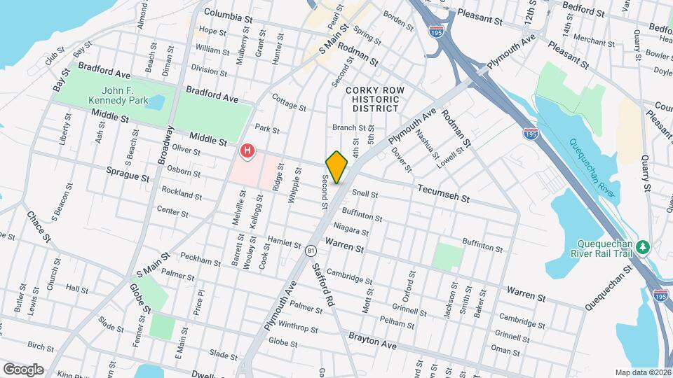 825 Plymouth Ave Map and Location Details