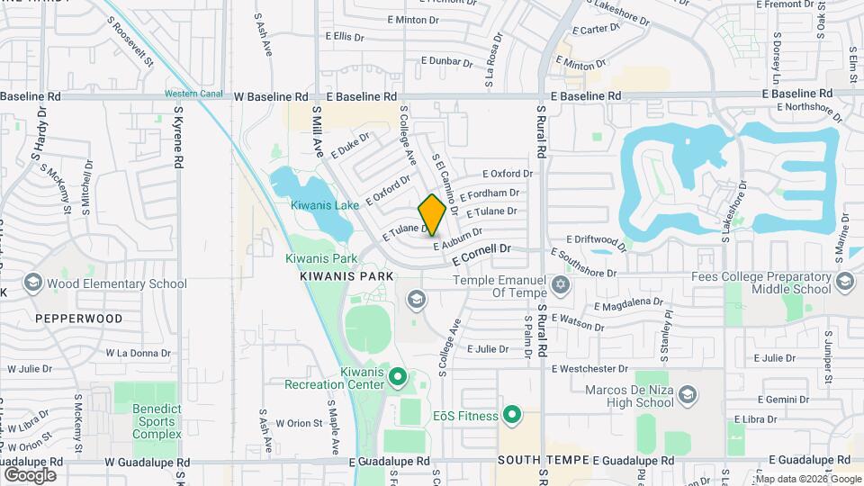 254 E Auburn Dr Mapa y Detalles de la Ubicación