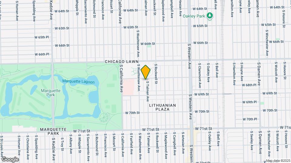 6810 S Talman Ave Map and Location Details