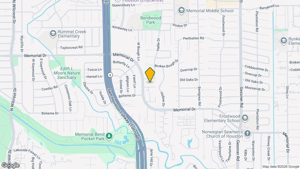 12705 Huntingwick Dr Map and Location Details
