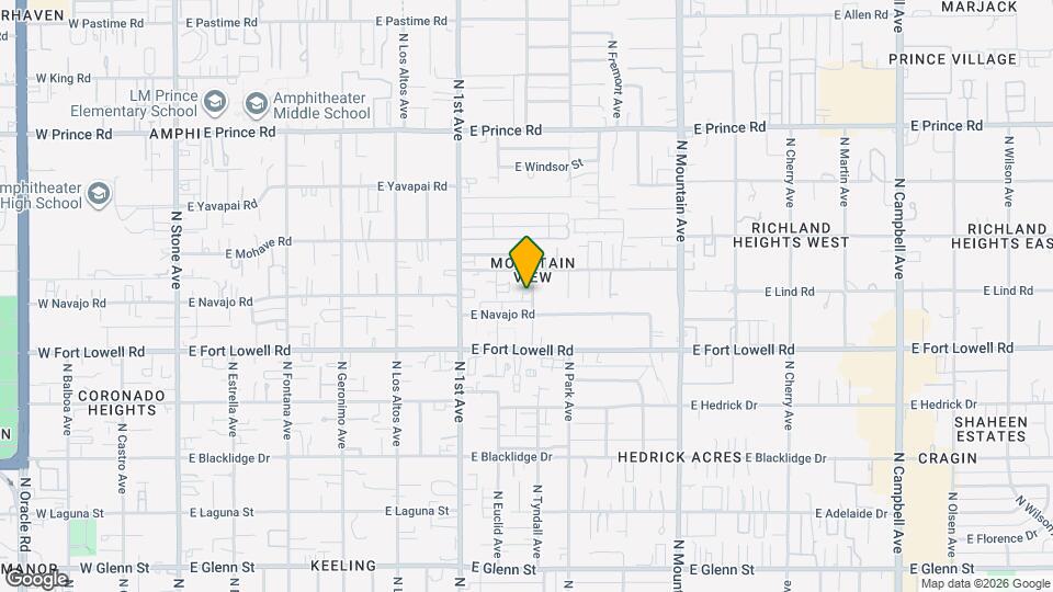 3303 N Tyndall Ave Map and Location Details